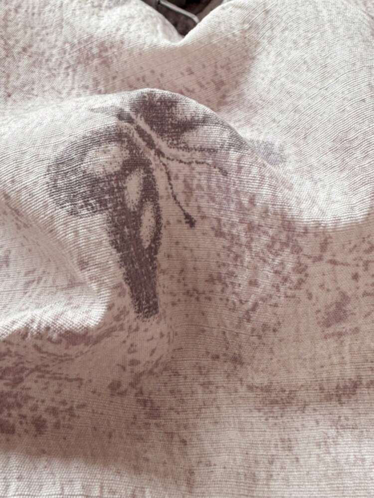 4件套蝴蝶与麦穗花卉图案被套套装（1*被套+1*床单+2*枕套），水墨蝴蝶印花，薰衣草叶图案，奢华复古风，纯色床单，活性染色工艺，带系带角和拉链设计，用途广泛，质地柔软，可机洗，被套和枕套不含填充物，返校季必备 - 紫色 - 查看 9