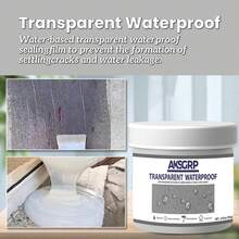 Transparent Waterproof Sealant, Quick Drying With Strong Waterproofing Performance, Suitable For Sealing Cracks On Walls, Kitchen, Bathroom, Doors, Windows And Exterior Walls. Good Sealing Performance, Easy To Use. - Transparent Waterproof Sealant - View 2