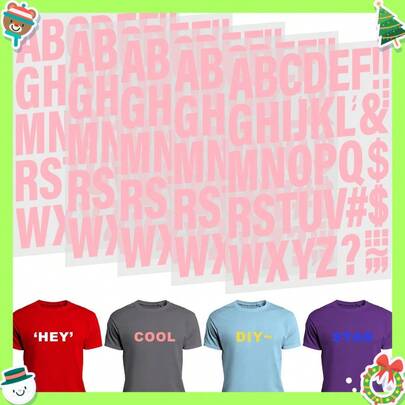 220 Pieces Iron On Letters For Clothing, 5 Sheets Of Black Heat Transfer Vinyl For T Shirts, A-Z Patches PU DIY Crafts Alphabets Sticker For Fabric