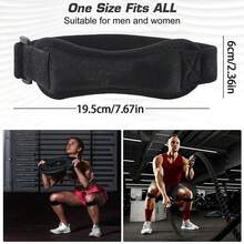 1/3 Peças Joelheira Ajustável, Suporte de Tendão Patelar, Adequado para Corrida, Salto, Fitness, Agachamento e Outros Esportes, Joelheira Esportiva Unissex, Protetor de Patela - Multicolorido - Visão 6
