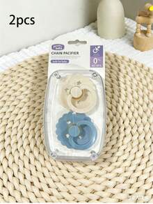 Set de 8/4/2 chupetes de látex suave y natural, que simulan la lactancia materna, para calmar a bebés de 0 a 18 meses, todo en uno para la lactancia - Multicolor - Ver 12