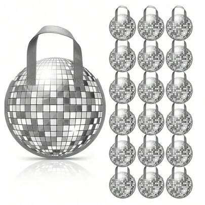 Dancer Themed Party Favors, Silver Disco Party Gift Bags, Suitable For Weddings, Birthdays, Ladies' Gatherings, Halloween, Christmas Decorations, Ladies' Dances, Bachelorette Parties, Holiday Events, Vintage Ball Design, Durable Bags