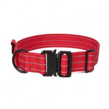 Reflective Tactical Training Dog Collar, Adjustable Large Dog Neck Strap, Thick Nylon Dog Collar, Quick Release - Multicolor - View 13