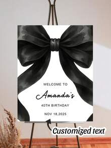 Customized Welcome Sign, Personalized Party Photo Booth Prop, Suitable For Bridal Shower, With "Bride Or Die" Slogan, Gothic Theme Decor And Photography Accessory, Great For Weddings And Baby Showers - Multicolor - View 3