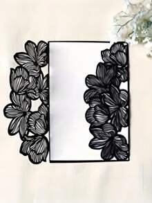 5/10张镂空白色激光切割玫瑰贺卡，欧式浪漫婚礼邀请卡，创意激光切割设计，美式节日庆典邀请卡 - 玫瑰賀卡 - 查看 8