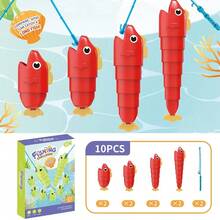 2pcs Telescopic Fishing Toy, Educational Puzzle Game For Boys And Girls - Multicolor - View 10
