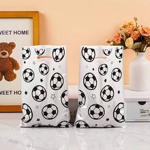 30/50 Peças Sacolas de Presente com Tema de Futebol Preto e Branco, Sacolas de Presente de Plástico com Alças, Sacolas de Presente com Tema Esportivo de Futebol Simples, Adequadas para Decoração de Festa de Aniversário, Decoração de Casamento, Embrulho de Presente - Multicolorido - Visão 6