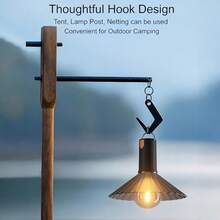 IP45 Waterproof Hanging Camping Lamp, 3 Brightness Modes Type-C Rechargeable Portable Outdoor Light For Tent Canopy BBQ Stall Emergency Use - SX001 Portable Hook Light - View 7