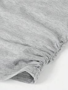 Tween Girl Knight Print Short Sleeve T-Shirt And Pants Casual Outfit - Grey - View 4