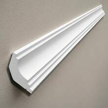 Styrofoam Molding With Premium Putty Finish, Model ZI10, 10 Cm Linear Meters With 4 Closed Corners - 8 Linear Meters - View 1