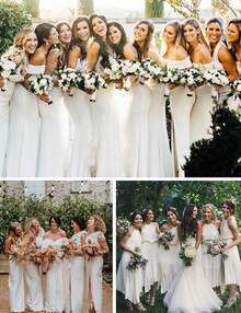 Bridal Wedding Chiffon Shawl Shrug With Arm Hole Bridesmaid Cover Up Evening Party Summer Shawl - 白色 - 查看 6