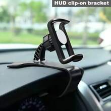 车载仪表盘手机支架，HUD抬头显示安装夹式通用导航支架，空调出风口夹式支架 - 彩色 - 查看 1
