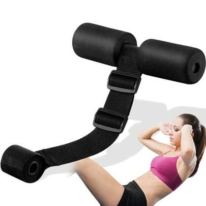 1 dây đai cố định chân điều chỉnh được, dây tập gập chân kiểu Bắc Âu, thích hợp sử dụng dưới cửa hoặc cạnh giường.