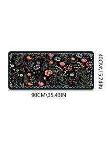 Extra Large Gaming Mouse Pad, XL Size Keyboard Mouse Mat With Stitched Edges, Durable Non-Slip Rubber Base, Suitable For Home Office Work Floral And Plant Designs - View 16
