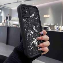 Fundas para celular de moda 20261 pieza Perfil de León Animal Feroz Personalizado Minimalista Moda Arte de Línea Negro & Blanco Estilo Minimalista Europeo & Americano Hombres, Marco de Lente Negro Mate Diseño Escalonado Cobertura Completa a Prueba de Golpes Carcasa Suave, Compatible Con Samsung/Galaxy/Honor/Funda de Teléfono Cubierta Protectora - Blanco y Negro - Ver 3