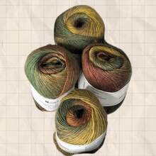 4 X 50g Gradient Rainbow Knitted Yarn, Fresh And Bright 100% Knitted Warm Yarn, Suitable For Sweater Knitting, Christmas Scarf Crochet, New Year's Gift, Home Decor DIY - A - View 17