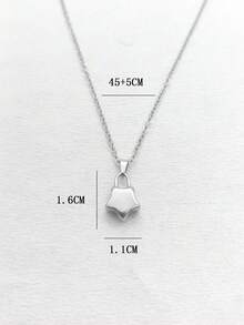 1件18K镀金不锈钢星星吊坠项链，男女通用日常佩戴 - 彩色 - 查看 4