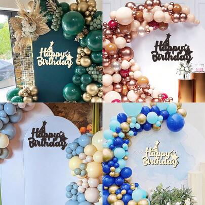 1 tấm bảng trang trí phông nền "Chúc mừng sinh nhật" kiểu hiện đại, làm bằng gỗ, dùng để treo tường; lý tưởng cho các buổi tiệc, phụ kiện cổng bóng bay, kỷ niệm, trang trí tường nhà và đồ dùng cho bữa tiệc.