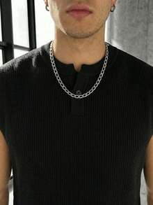 Áo Polo dệt kim tay ngắn GRDR dành cho nam - màu đen - Xem 3