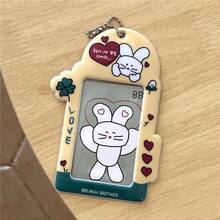 Móc khóa đựng ảnh hình động vật hoạt hình dễ thương - Móc khóa đựng ảnh thần tượng Kpop có dây xích cho túi xách và chìa khóa - Màu sắc - Xem 9