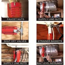 8 合 1 重型水龙头扳手 - 多功能管道工具，适用于水槽、马桶和厨房 - 耐用水管扳手，带易握手柄 - 理想的家用安装套装 - 8合一 - 查看 6