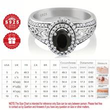 1pc S925 Sterling Silver Ring, Hollow Heart Engraved Design, Inlaid With Black Synthetic Zirconia And Multiple White Synthetic Zirconia Stones, Suitable For Daily And Business Occasions, Great Gift For Mother's Day/Christmas/Valentine's Day/Birthday, Comes With Gift Box - Silver - View 5