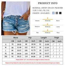 Women's Casual Summer Denim Shorts Mid Waisted Stretchy Ripped Jean Shorts With Pockets Zipper & Buttons Closure Above The Knee - Blue - View 5