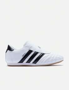 Adidas Originals Taekwondo Team Sneakers | Premium Leather Martial Arts Shoes | Lightweight Low-Profile Streetwear Design - 白色 - 查看 8