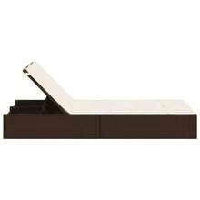 vidaXL Chaise longue de patio et balançoire - A - Voir 3