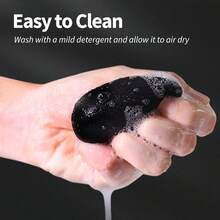 5Pcs Black Teardrop Makeup Sponges Set, Latex-Free Wet & Dry Dual Use B Eauty Blenders, Flawless Application For Foundation, Concealer & Powder Cosmetics - 黑色 - 查看 2