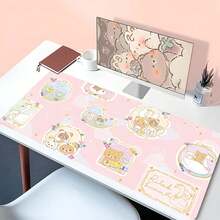 XXL Cartoon Pink Mouse Pad Korilakkuma Rilakkuma Anime Kawaii Keyboard Rug Laptop Cute Gaming Soft Mousepad Computer HD Desk Mat - TK-0000002997 - View 21