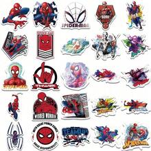 Marvel 50张漫威官方授权蜘蛛侠乙烯基贴纸，防水卡通图案，适用于水瓶、笔记本电脑、保险杠、电脑、手机、安全帽、汽车等，可作礼品或贴花。 - 彩色 - 查看 5