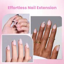 Beetles Tipex Lite Pre-Built Apex Nail Tips Kit, Stiletto Medium, With Tipex Nail Glue,  All-In-One Gel Nail Kit - Tipex Lite-almond Short 192pcs Kit - View 6
