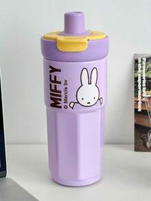 1个MIFFY 550毫升大容量保温杯，可爱女孩便携办公杯，316不锈钢防漏户外车载杯，学生吸管杯，双层壁茶漏杯 - 彩色 - 查看 3