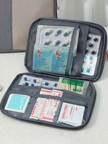 Túi y tế xách tay in hình viên thuốc dễ thương, bộ sơ cứu nhỏ gọn, túi đựng tiện lợi cho du lịch và sử dụng tại nhà, túi đựng thuốc nhỏ, nhiều màu sắc để lựa chọn, phù hợp cho sử dụng hàng ngày/ngoài trời/du lịch, cần thiết cho việc nâng cao nhận thức về sức khỏe và người dùng thường xuyên di chuyển, cần thiết cho việc sắp xếp y tế hàng ngày. - Nhiều màu - Xem 7