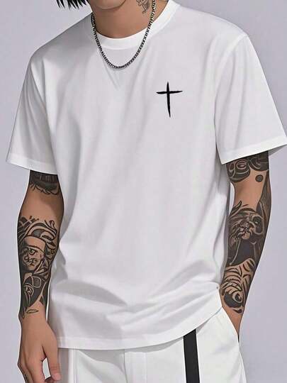 playeras de hombre Manga corta 100% algodón puro 200 gramos de peso ropa de hombre Sudaderas deportivas al aire libre de moda casual gym regalos para hombre día  padre Playa Ligero y transpirable  Estampado popular