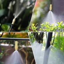 花园灌溉套装,配备360度全方位喷雾喷头和打孔器,采用优质塑料材质,4/7毫米喷雾喷嘴,适用于花园、温室、蔬菜、草坪浇水,1/4英寸滴灌微雾喷头配件,适用于花园蔬菜,花园滴灌系统 - 灌溉噴嘴套裝 - 查看 9
