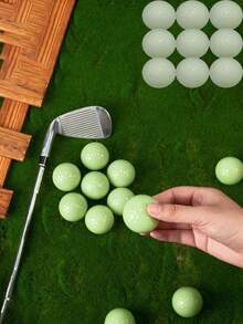 Pelotas de golf que brillan en la oscuridad - Pelotas de golf luminosas automáticas, adecuadas para entrenamiento nocturno, absorben la luz automáticamente, regalo perfecto para golfistas, accesorios de golf, accesorios deportivos al aire libre, suministros de golf, preparación para partidos nocturnos, material de goma, sin necesidad de energía, aplicable para accesorios de juego, entrenamiento de golf, deportes de equipo al aire libre, regalos de golf, regalos para hombres, regalos personalizados, regalos de cumpleaños - Multicolor - Ver 6