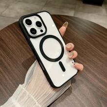 Ốp lưng điện thoại sạc không dây MagSafe cao cấp, vỏ bảo vệ từ tính cho iPhone 17 Pro Max, 16, 15, 14, 13, 12, 11 Mini, 15 Plus, 16 Pro, 17 - màu đen - Xem 8