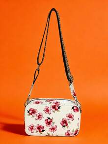 Sac à bandoulière mode femme imprimé cerises, sac à épaule, convient comme cadeau pour la fête des mères à porter avec des tenues d'été, sac carré petit avec fermeture éclair et porte-monnaie, peut contenir un téléphone, un appareil photo, un portefeuille, idéal pour les voyages d'été, les vacances, la photographie, cadeau de vacances pour les amis - Multicolore - Voir 13