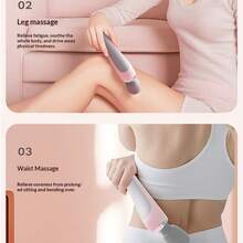 Máy mát xa cầm tay sạc điện, thích hợp để thư giãn toàn thân, tập trung vào vùng cổ, lưng, chân và eo. - Nhiều màu - Xem 5
