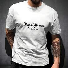 Nuevos productos de moda muy populares: Última camiseta Pepe Jeans London de verano para hombre, de manga corta, 100% algodón, top de moda popular, ropa de streetwear, camiseta Y2K. - Gary - Ver 10