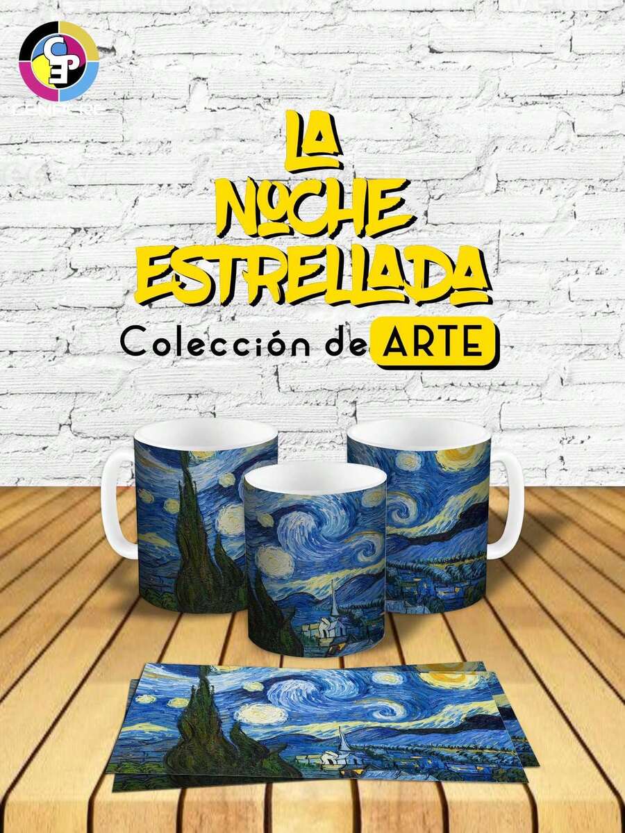Taza o Mug La Noche Estrellada de Van Gogh - Multicolor - Ver 1