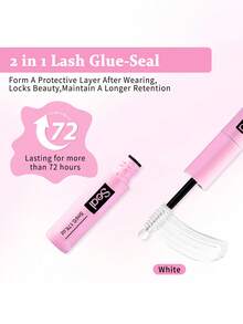 SEXYSHEEP 520pcs D-Curl Eyelash Extension Kit, DIY 30D, 40D, 50D, 60D, 80D, 100D Lash Extension Set, Soft & Fine 8-16mm Mixed Single Lashes, Includes Lash Glue, Sealant, Tweezers & Brush For Easy At-Home Application - Black - View 6