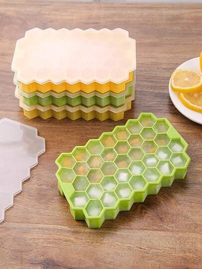 全新蜂窝状硅胶冰格，37格带盖，夏季必备，可制作创意清爽饮品，单独出售