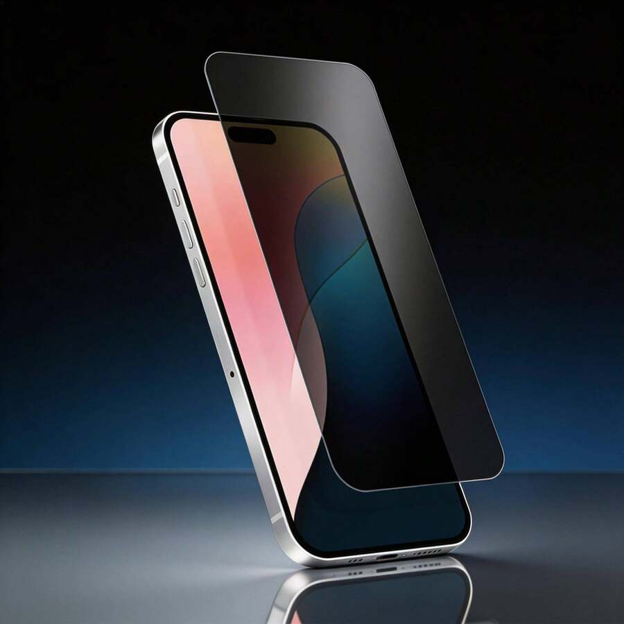 Protector de Pantalla Privacy Glass para Celular – Vidrio Templado 9H Antiespía, Alta Definición, Anti Rayones y Fácil Instalació - Negro - Ver 1