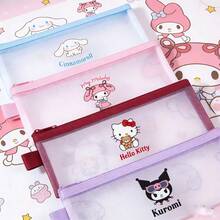 SANRIO 1 pieza Estuche para lápices, diseño de gran capacidad con múltiples estilos, esencial para la oficina, los viajes, el regreso a la escuela, un gran regalo, cierre con cremallera - Multicolor - Ver 2