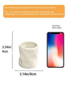 This Asymmetrical Resin Material Jar-Shaped Makeup Brush Holder Can Be Used As A Makeup Brush Rack, Desktop Pen Holder Or Vanity Storage Box. Suitable For Beach Vacation, Bathroom Or Bedroom Use, With Large Capacity, It Is An Ideal Choice For Women. It Is Also A Great Holiday Gift. - Multicolor - View 8