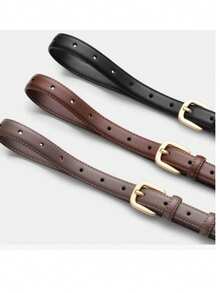 Sabuk Dekoratif Minimalis Gaya Korea Terbaru dan Tahan Lama untuk Wanita, Cocok untuk Rok, Jeans, Celana Panjang, dan Pakaian Lainnya - Coklat - View 3