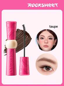 ROCK SWEET Eyebrow Tinting Gel: Natural, Waterproof, Non-Smudging, Long-Lasting Shaping, Suitable For Thick Eyebrows [Pink Tube] - 02#灰棕色 - 查看 1